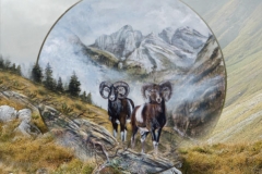 Giugno - Dipinto di Elvio De Pan, sfondo e composizione di Ariondo Schiocchet